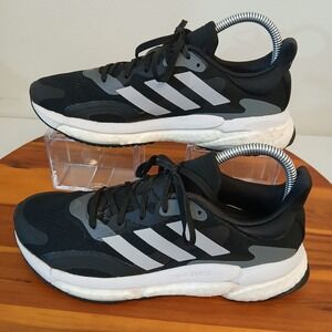 Adidas Solar Boost 3 Womens 7 Black Running Shoes Sneakers Low Top FW9139